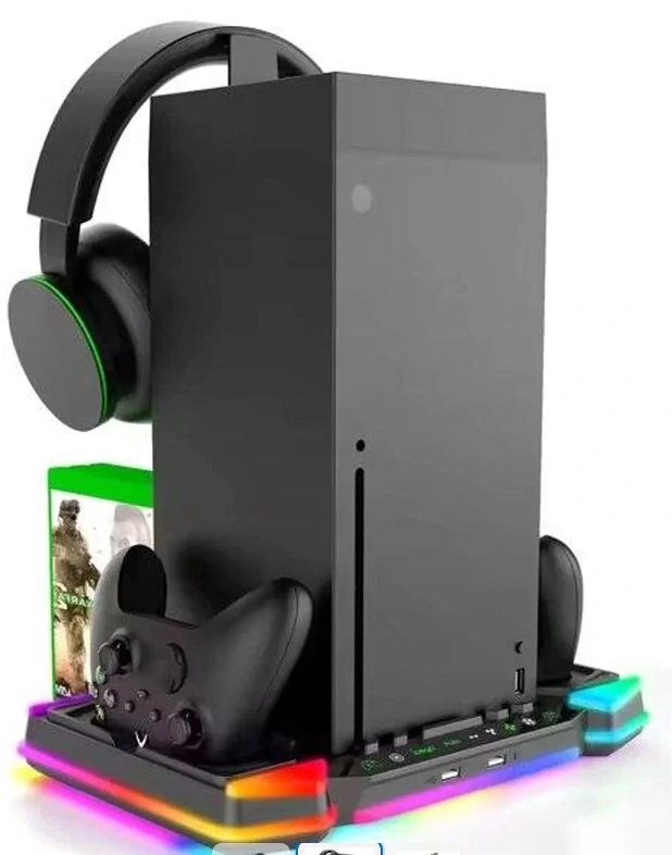 iPega XBX025S Multifunkčný Nabíjací RGB Stojan s Chladením pre Xbox Series X