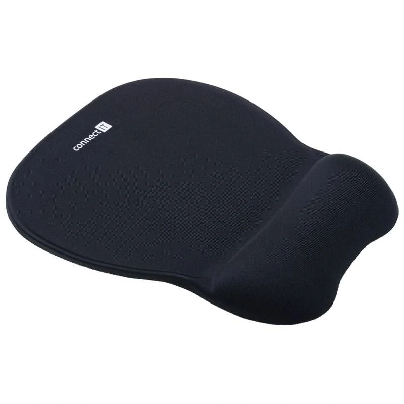Podložka pod myš Connect IT so zápästnou opierkou, black