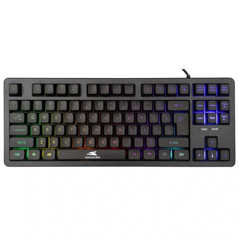 Herná klávesnica Baracuda KRILL, US layout, black