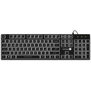 Klávesnica Connect IT Chocolate WhiteStar, CZ/SK, black