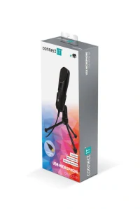 Mikrofón Connect IT YouMic, USB (CMI-8000-BK) čierny