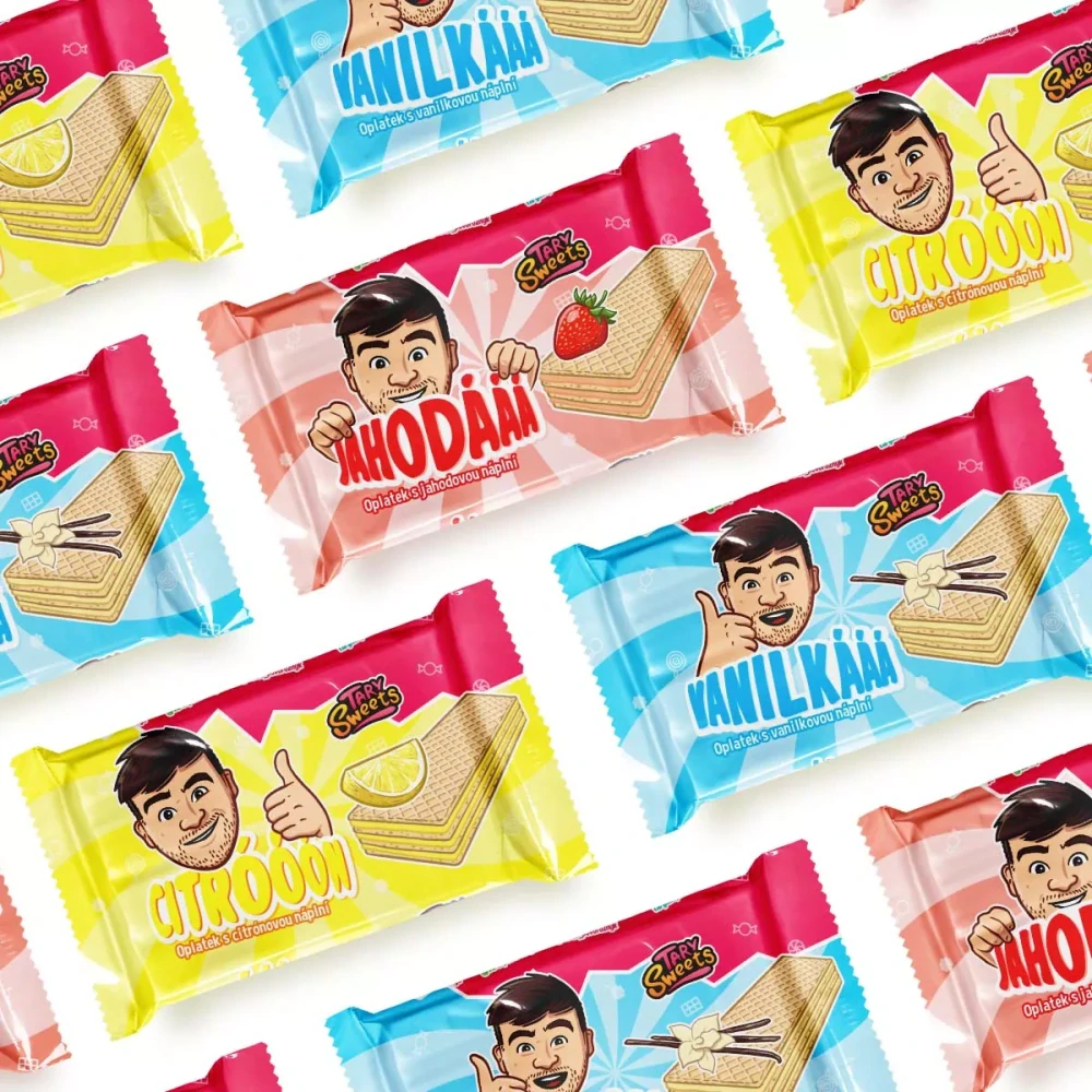 Oplátky citrónové Tary Sweets, 40g