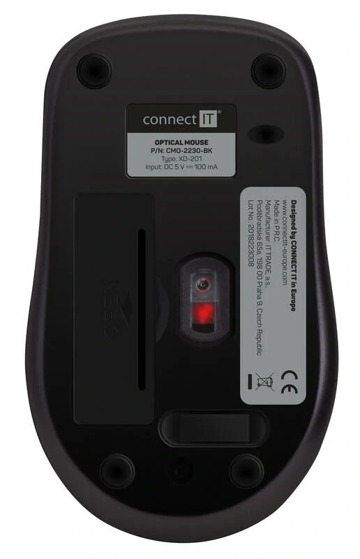 Myš Connect IT Mute, black